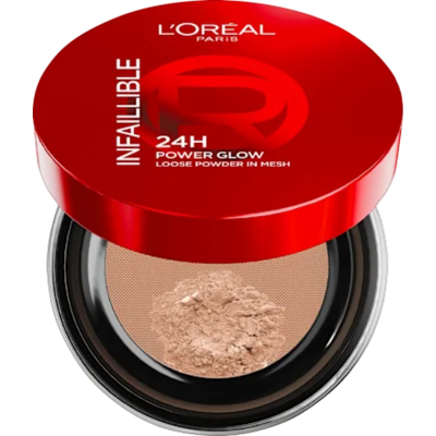 L'Oréal Paris Infaillible Polvos sueltos 24H Powder Glow en malla 10g Medium L'Oréal Paris Infaillible Polvos sueltos 24H Powder Glow en malla 10g Medium