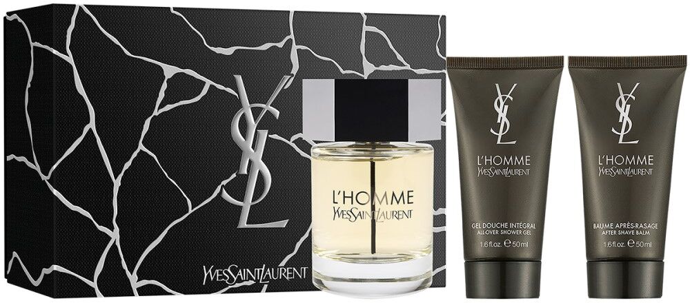 Yves Saint Laurent L'Homme Eau de Toilette HombreL'Homme EDT 100mL Bálsamo para después del afeitado 50mL Gel de ducha 50mL 1&nbsp;un.