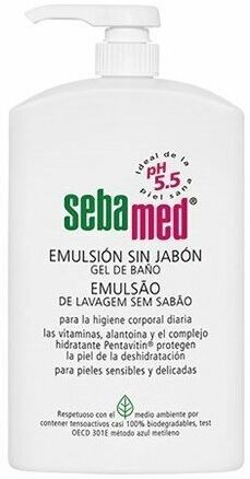 Sebamed Emulsión limpiadora corporal y facial sin jabón 1000mL