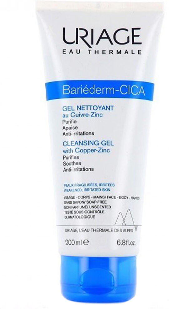 Uriage Bariéderm Gel Cica Limpiador Con Cu-Zn 200mL