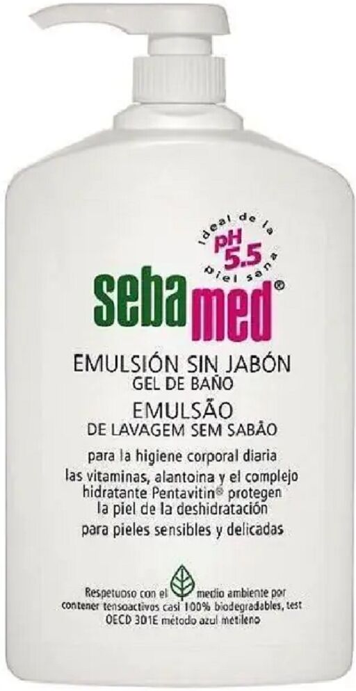 Sebamed Emulsión limpiadora corporal y facial sin jabón 200mL