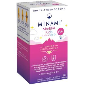 Minami Nutrition Morepa Smart Fats Cápsulas de aceite de pescado para niños 60 caps.