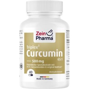 ZeinPharma Curcumina-Triplex 500 Mg Cápsulas para huesos y articulaciones 40 caps.