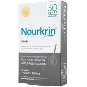 Nourkrin Tratamiento para la caída del cabello en hombres con Marilex 60 caps.