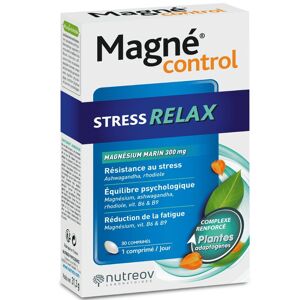 Nutreov Magne Controlar el estrés Relajar Suplemento alimenticio 30 pastillas