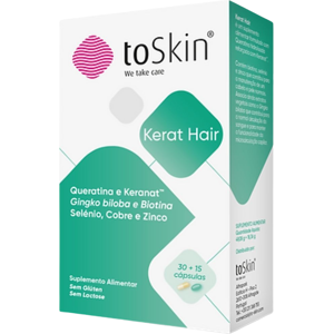 ToSkin Complemento alimenticio anticaída y anticaída Kerat Hair 45 caps.