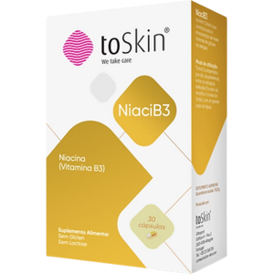 ToSkin Niacib3 Complemento alimenticio para proteger y reparar la piel 30 caps.