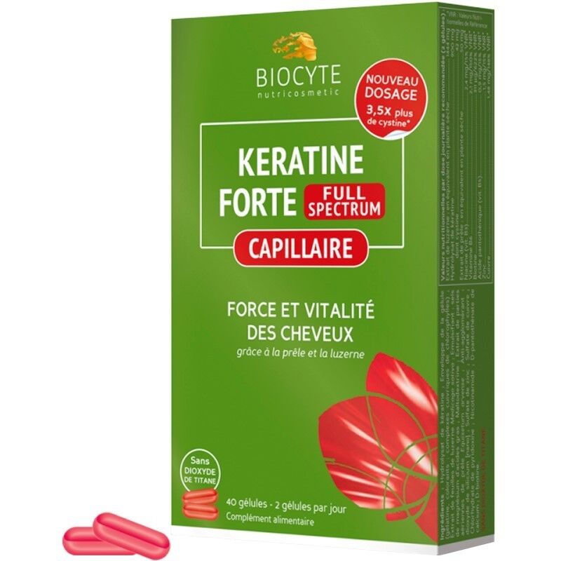 Biocyte Keratina Forte Extra Plus 40&nbsp;caps.