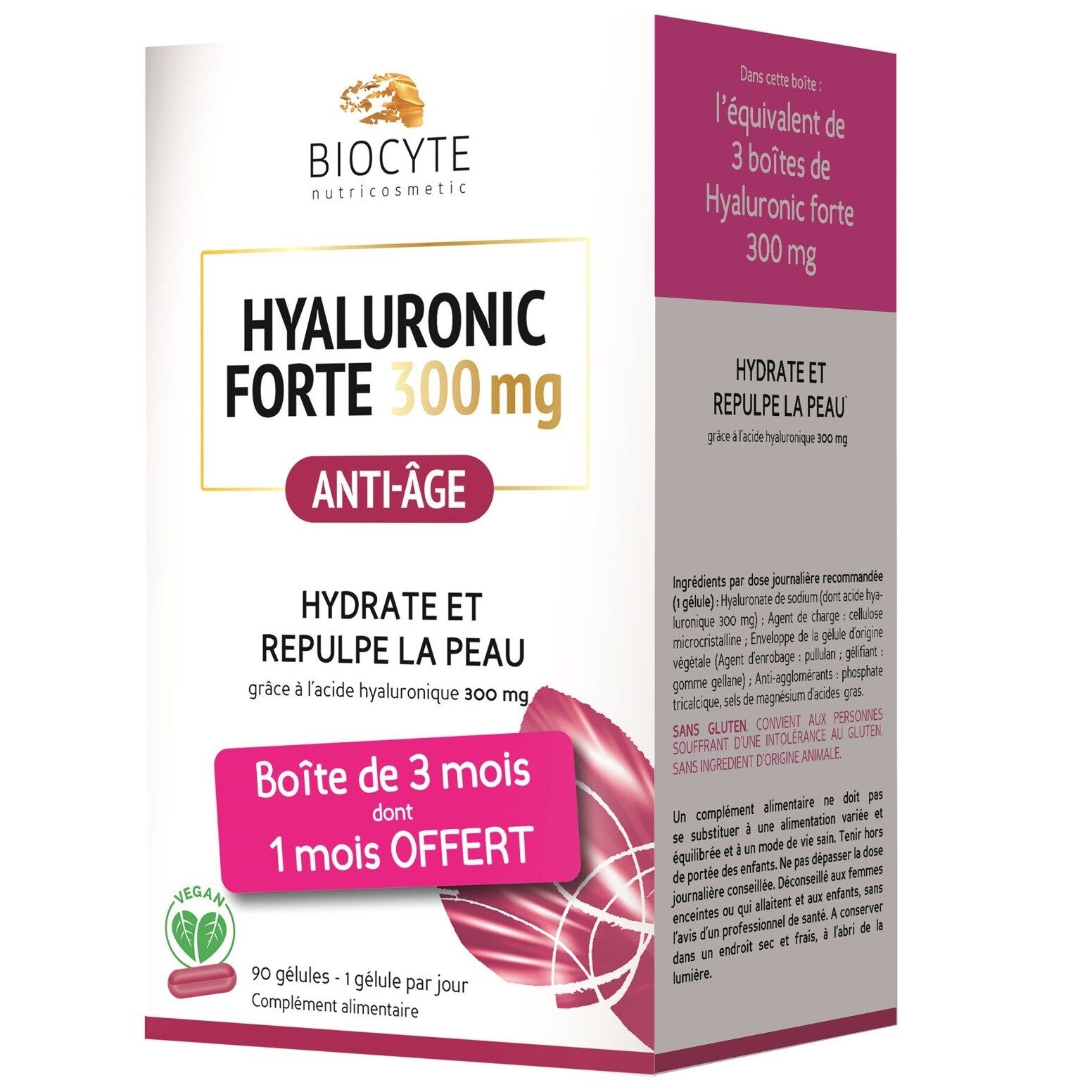 Biocyte Hialurónico Fuerte 90&nbsp;caps.