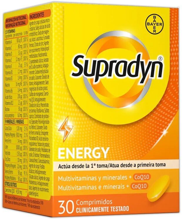 Supradyn Suplemento alimenticio energético 30&nbsp;un.