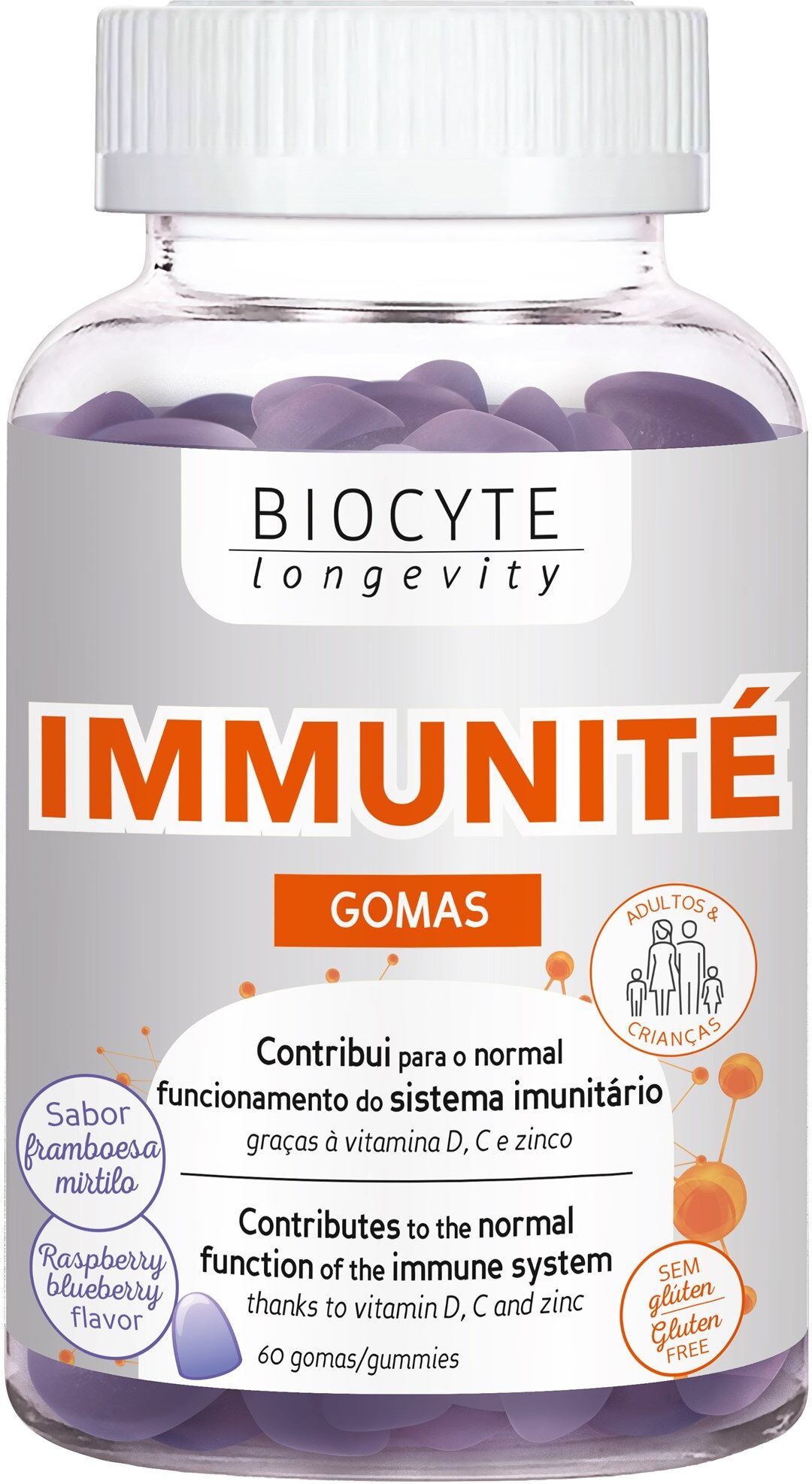 Biocyte Gominolas Immunité 60&nbsp;un.