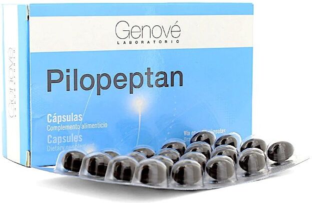 Genové Pilopeptan Complemento alimenticio para cabello y uñas 60&nbsp;caps.