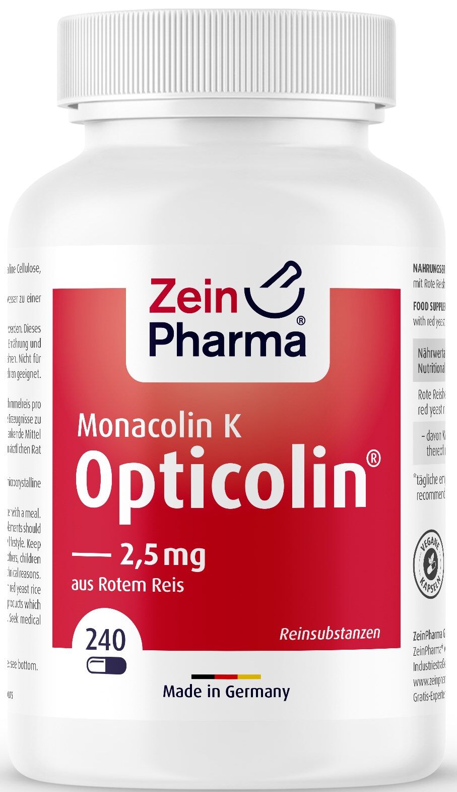 ZeinPharma Monacolina K Opticolina 2,5 Mg 240&nbsp;caps.