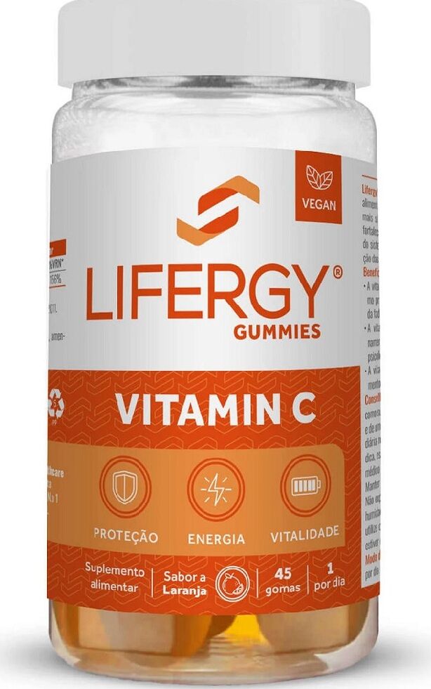 Lifergy Gummies Vitamina C - Energía y cansancio 45&nbsp;gominolas Orange