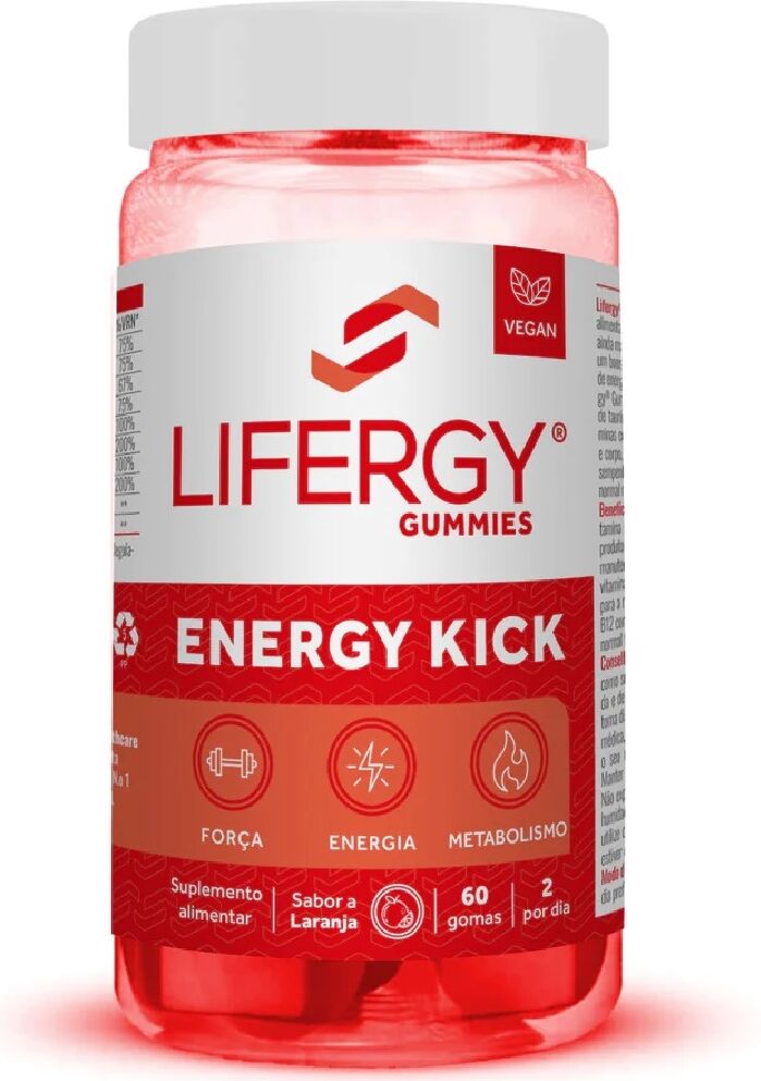 Lifergy Gummies Energy Kick - Cerebro y memoria 60&nbsp;gominolas Orange