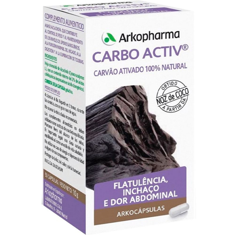 Arkopharma Arkocápsulas Carbo Activ Bio Complemento alimenticio 40&nbsp;caps.