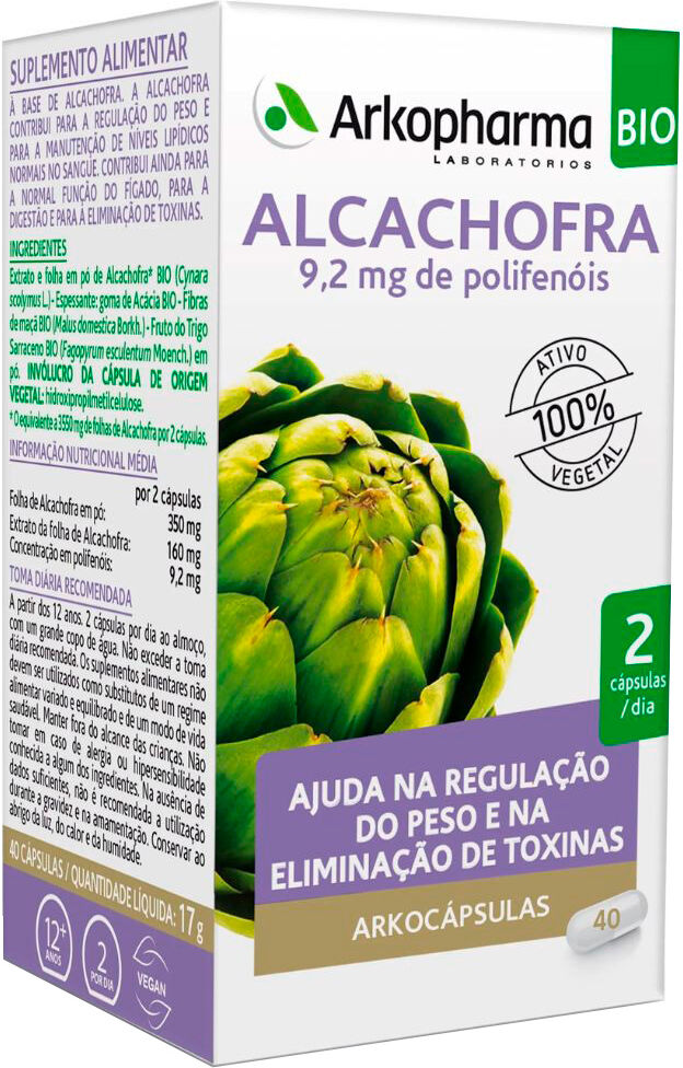 Arkopharma Arkocápsulas Alcachofa Bio Complemento alimenticio 40&nbsp;caps.