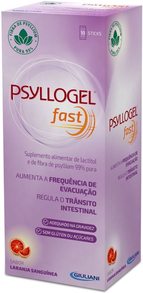 Psyllogel Suplemento alimenticio Fast Sticks 10&nbsp;un. Orange