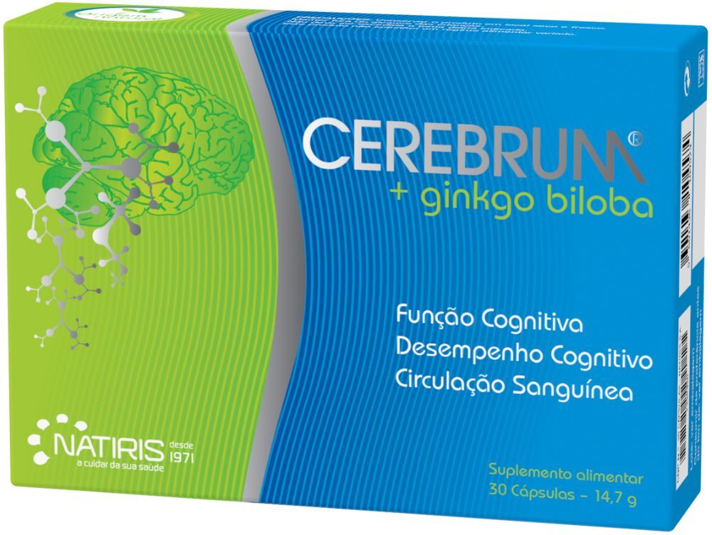 Complemento alimenticio de Ginkgo BilobaCerebrum Ginkgo Biloba 30&nbsp;caps.