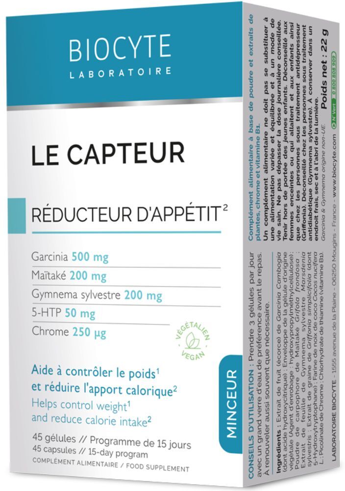 Biocyte Complemento alimenticio Le Capteur 45&nbsp;caps.