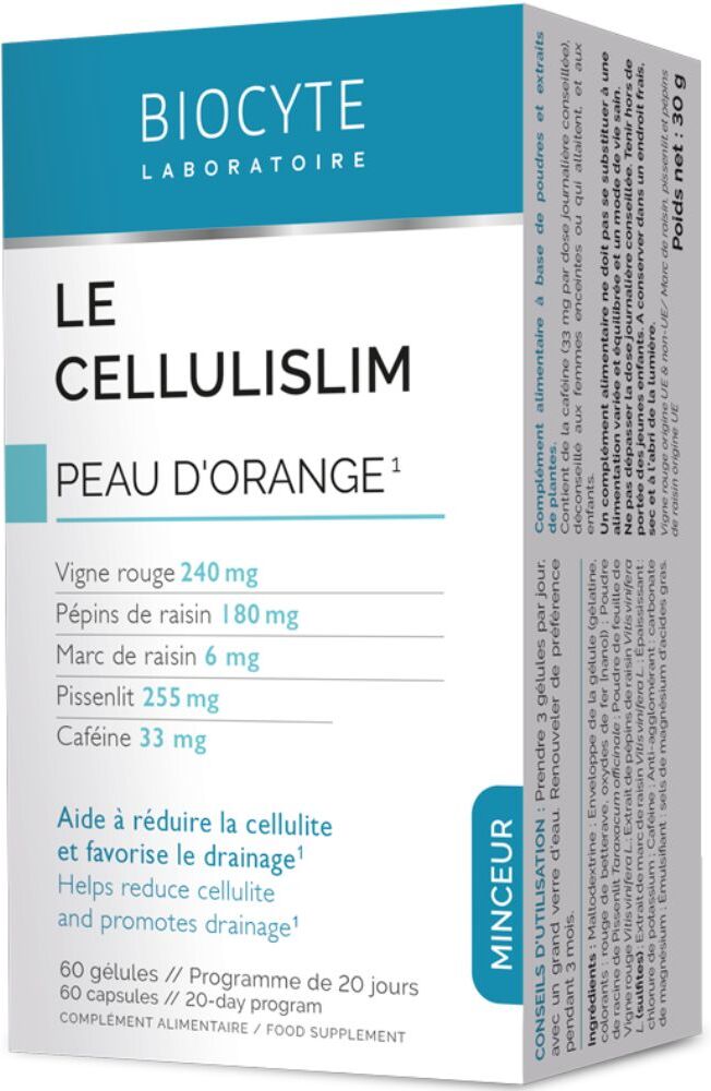 Biocyte Le Cellulislim Complemento alimenticio 60&nbsp;caps.