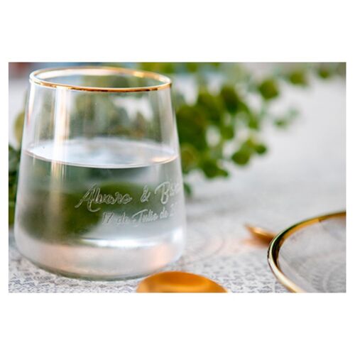 precio vajilla personalizada vaso vidrio agua