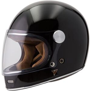 BYCITY Roadster Ii Negro Shiny Fibra Casco Cafe Racer