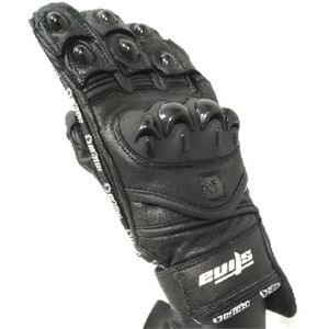 STINA Guante Piel Sport Racing  Negro