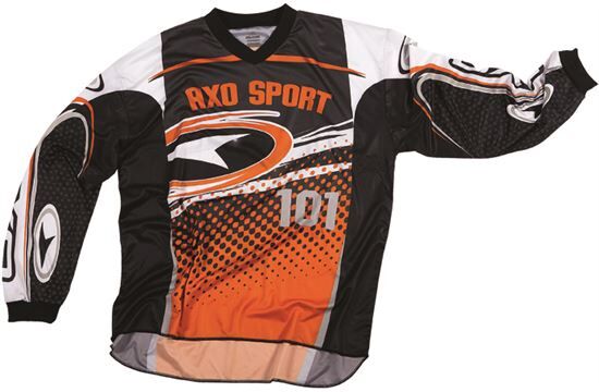 AXO Camiseta Cross  Sr Naranja Blanca