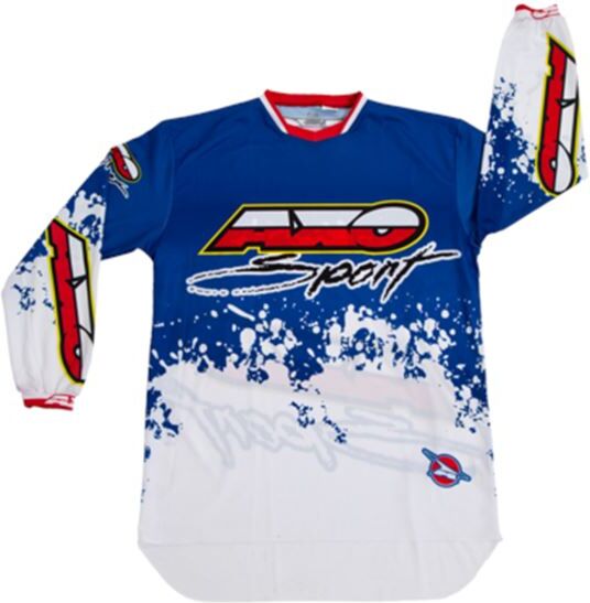 AXO Camiseta Enduro  Peak Jersey Azul/blanco/rojo