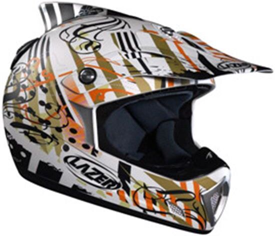 LAZER - Casco Infantil Mx6 Octopus Blanco Decorado