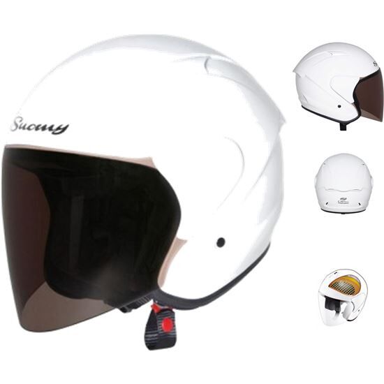 SUOMY Casco Jet  City Tour Blanco Fibra Kevlar Carbono