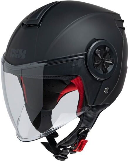 IXS 851. 1.0 Negro Mate Pantalla Larga Casco Jet