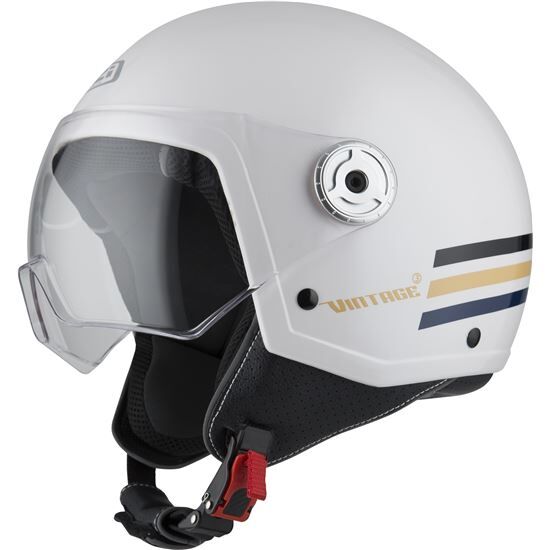 NZI Casco Infantil Jet  Vintage 3 Triband White Blue