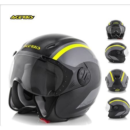 ACERBIS Casco Jet  K-Jet Negro Amarillo