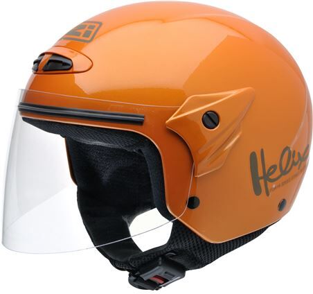 NZI Casco Infantil  Helix Ii Junior Metal Orange Con Pantalla