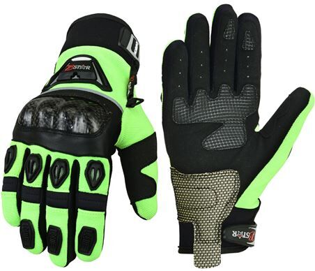 BSTAR Guantes Enduro  Pilot Neopreno Verde Refuerzos Carbono