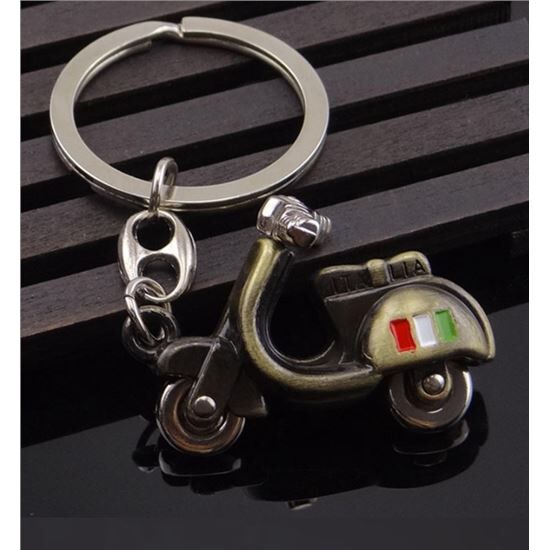 AOKI Llavero Casco Moto Vespa Italia Bronze
