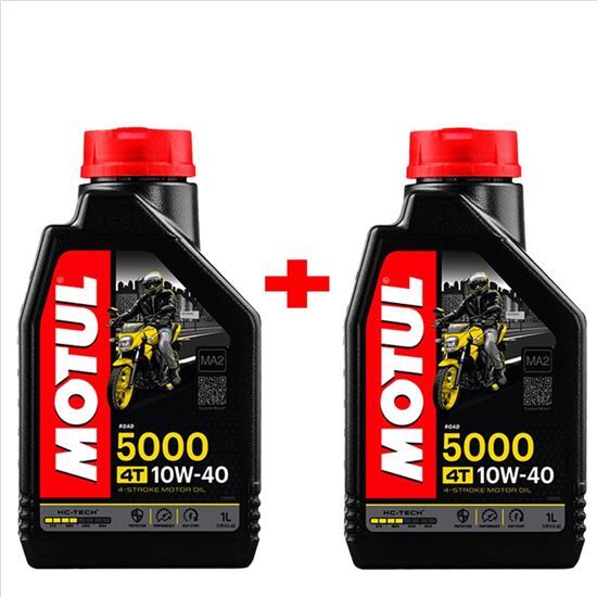 MOTUL Promoción 2 Unidades  5000 10w40 Moto 4 Tiempos 1l Hc-Sintético