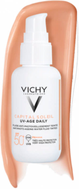 Vichy Capital Soleil UV-Age Fluido Diario SPF50+ Con Color 40 ml