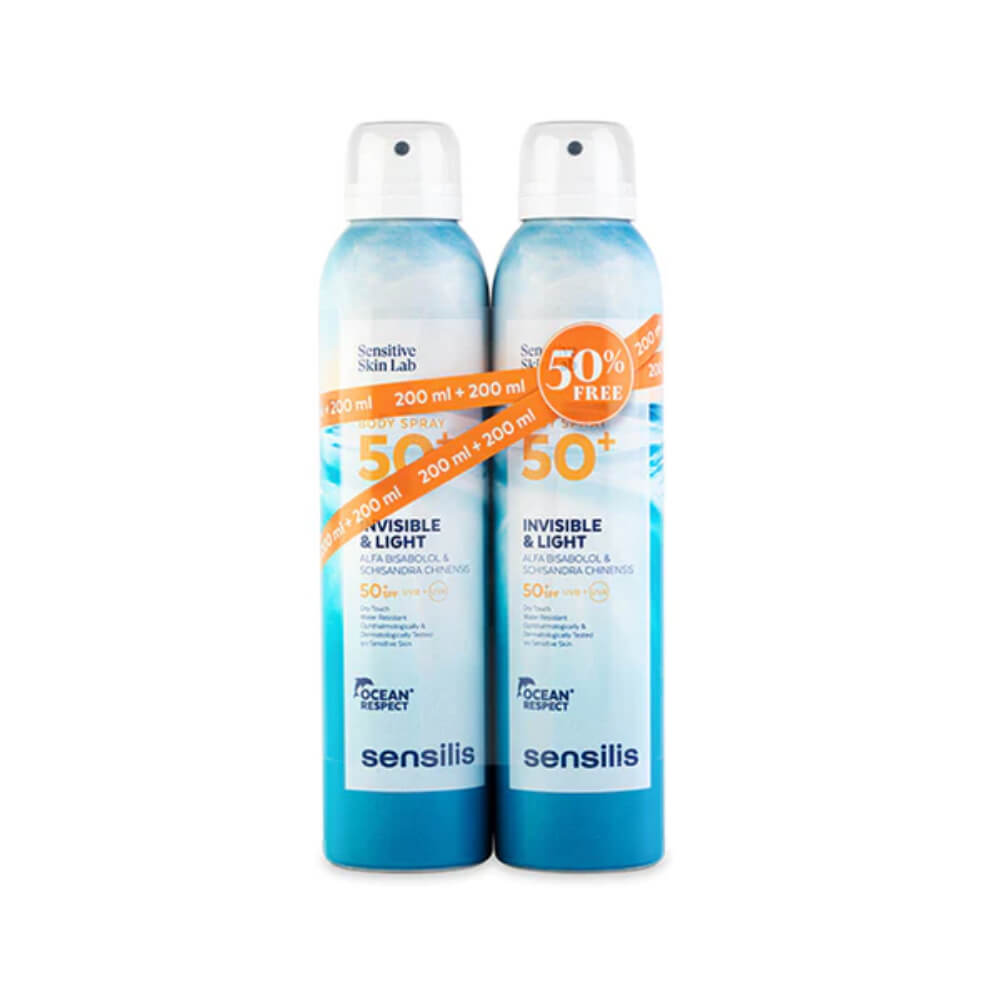 Sensilis Duo Spray Corporal SPF50+ 2x 200 ml