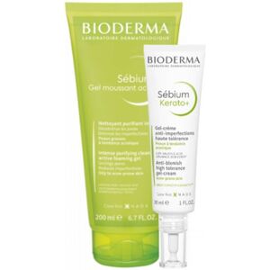 Bioderma Sébium Kerato+ Gel Crema 30 ml + Actif Moussant Gel 200 ml