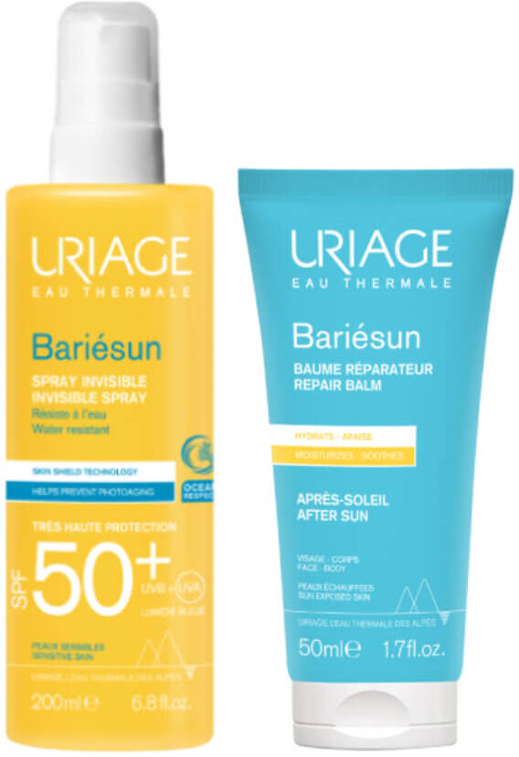 Uriage Bariésun Spray Invisible SPF50+ 200 ml + Bálsamo Reparador 50 ml