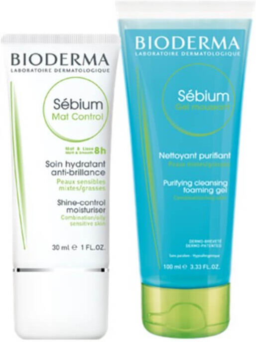 Bioderma Sébium MAT 30 ml + Sébium Gel Moussant 100 ml