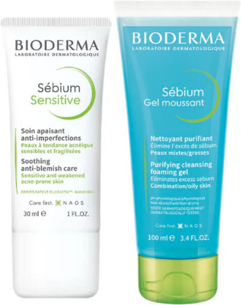 Bioderma Sébium Sensitive 30 ml + Sébium Gel Moussant 100 ml