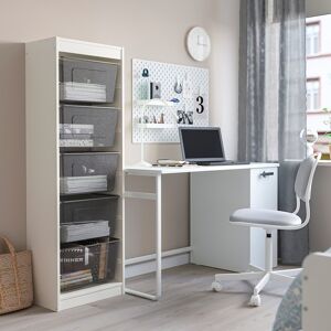 IKEA Combinación de almacenaje con cajas Blanco/gris oscuro Blanco/gris oscuro 46x30x145 cm
