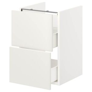IKEA Armario lavabo 2 cajones blanco 40x42x60 cm blanco 40x42x60 cm