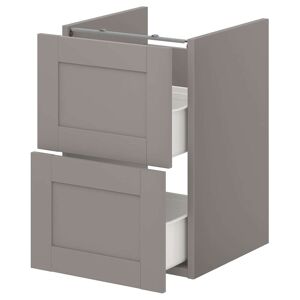 IKEA Armario lavabo 2 cajones gris/gris estructura 40x42x60 cm gris/gris estructura 40x42x60 cm