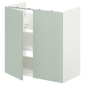 IKEA Mueble lavabo con baldapuertas blanco/gris-verde claro 60x32x60 cm blanco/gris-verde claro 60x32x60 cm