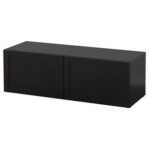 IKEA Estantería con puertas Negro-marrón/Hanviken negro-marrón Negro-marrón/Hanviken negro-marrón 120x42x38 cm